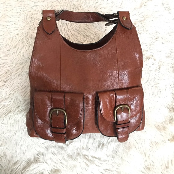 Banana Republic Vintage Brown Leather Purse - Picture 1 of 4